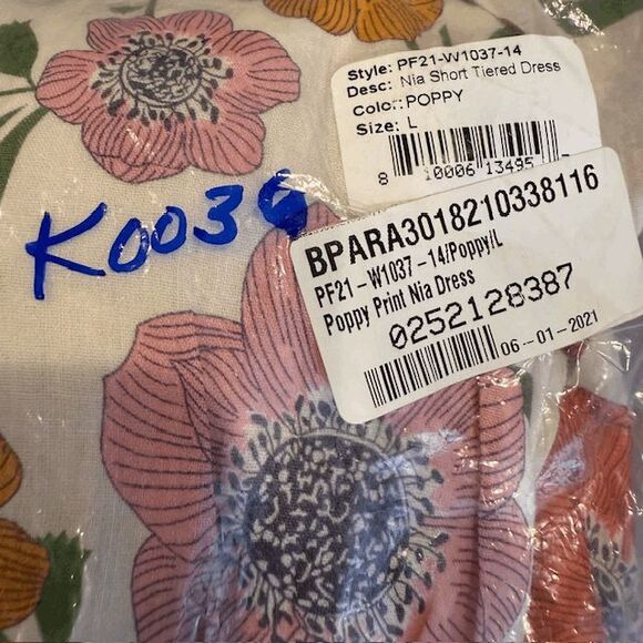 NEW! Birds of Paradis by Trovata Poppy Print Nia Dress Floral Print Size Small - Picture 14 of 14